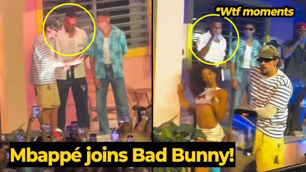 Kylian Mbappe and Hakimi STORMS Bad Bunny concert last night | Real Madrid News