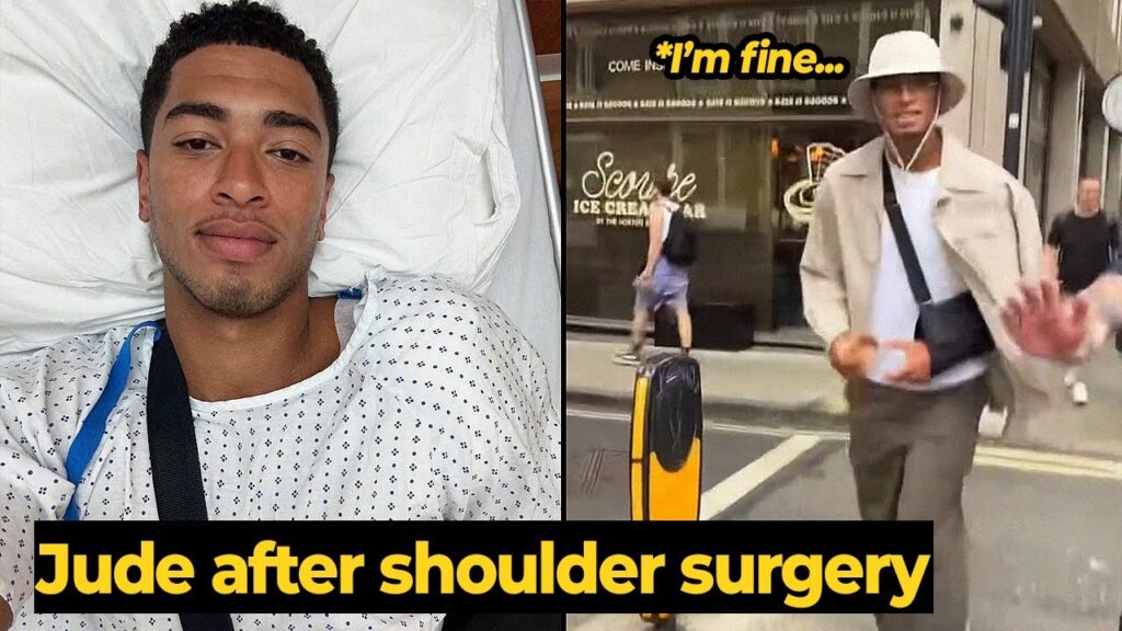 Jude Bellingham walks around in London after recent shoulder surgery | Real Madrid News