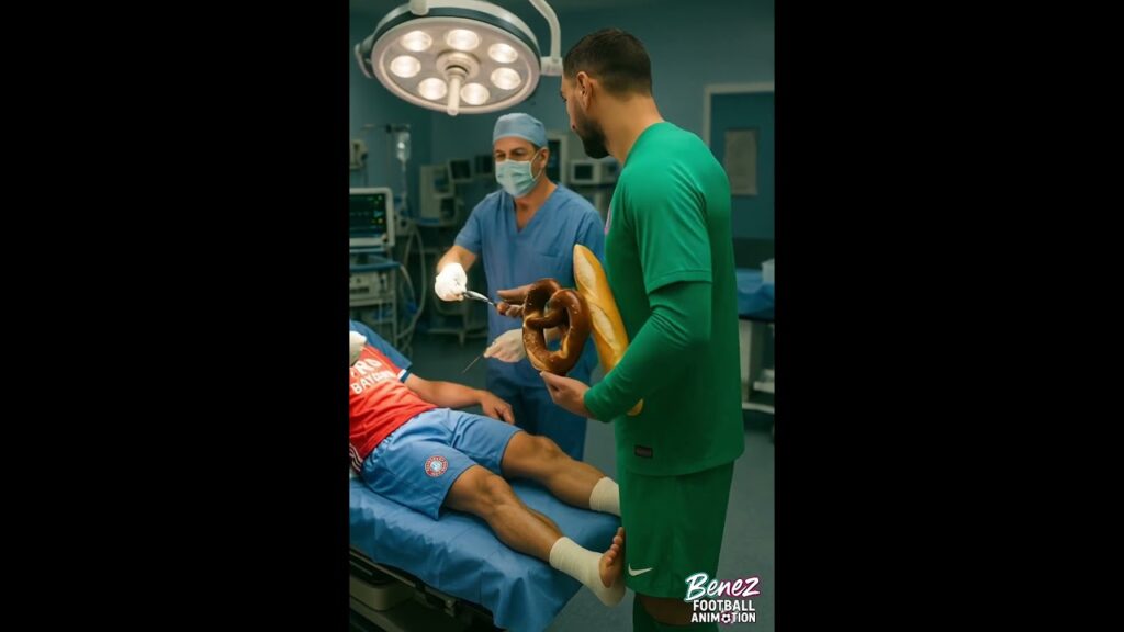 Jamal Musiala injury in hospital FC Bayern and visited by Donnarumma #football #ai #shorts