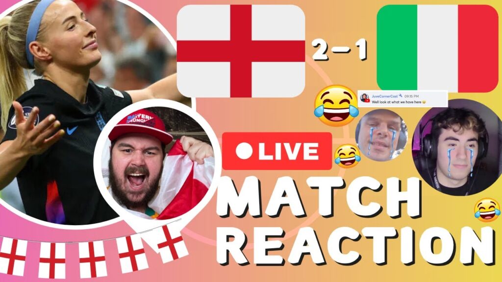 England 2-1 Italy LIVE Match Reaction - UEFA Women's Euro 2025 Live Stream - COOKING GIO AND RINO!