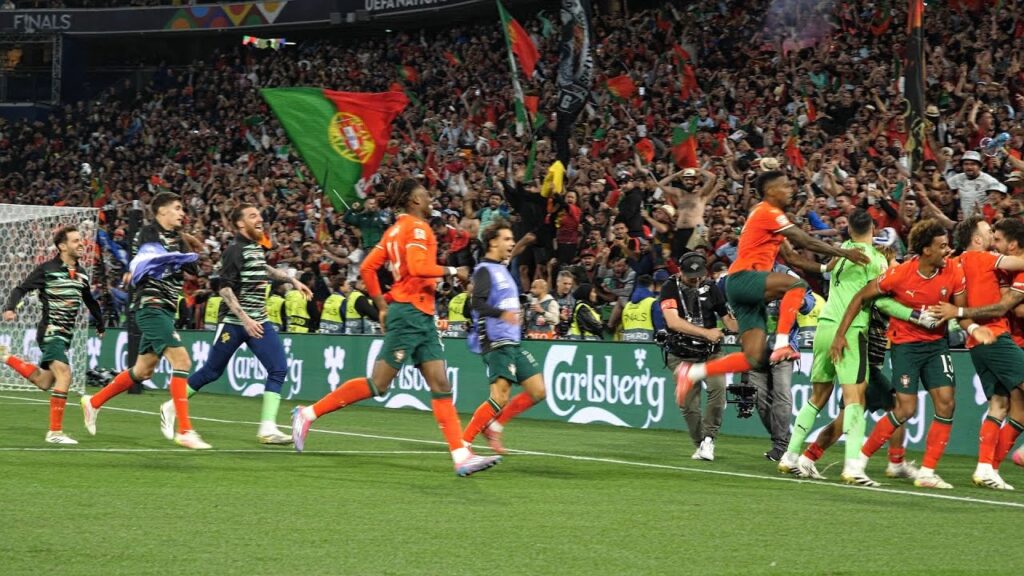 Portugal vs Spain Penalty Shootout + Celebration Scenes (Nations League 2025)