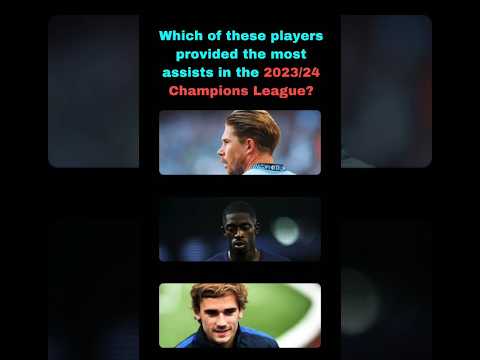Who Had the Most Assists in the UCL 2023/24? #football #soccer #footballchallenge