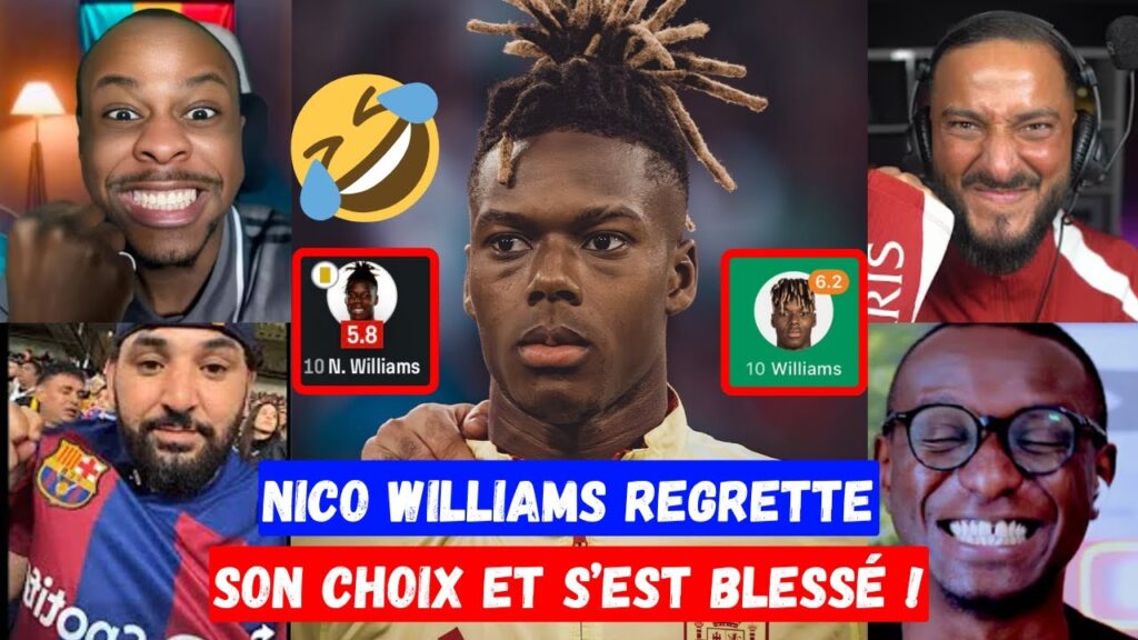 🚨 NICO WILLIAMS REGRETTE DÉJÀ SON CHOIX ET IL S'EST BLESSÉ AVEC BILBAO 🤣🚑 LES BARCELONAIS RIGOLENT 🤣