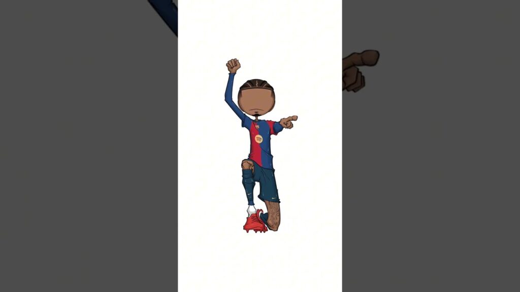 Amazing! 🎨 @madebyjango #fcbarcelona #football #fanart #raphinha #shorts