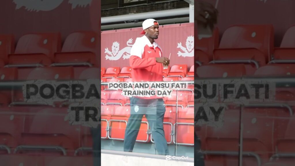 POGBA AND ANSU FATI FIRST TRAINING DAY AT MONACO FC #pogba #ansufati #monaco #barcelona #manutd #epl