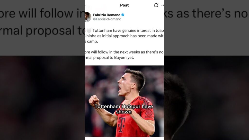 João Palhinha to Tottenham? First contact made… ⏳⚪ #transfernews #fabrizioromano #tottenham