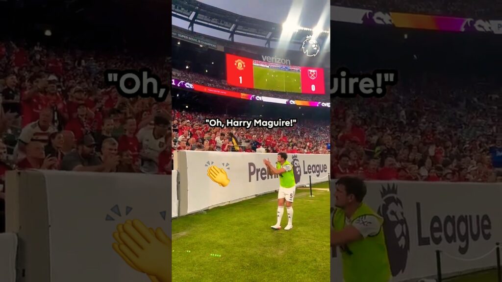 Harry Maguire LOVING His Chant 🎶👏