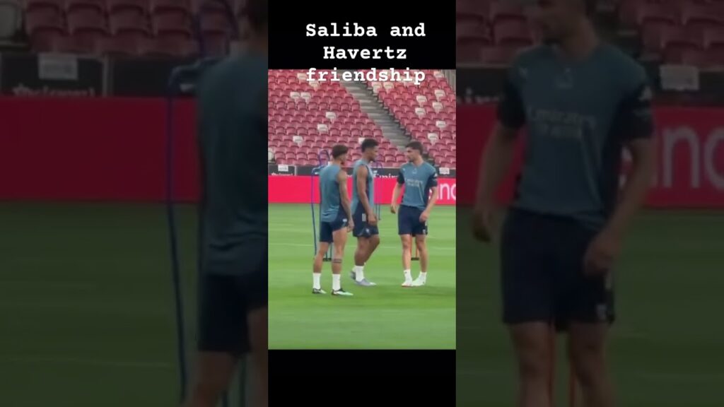 Saliba and Havertz friendship #arsenal #football
