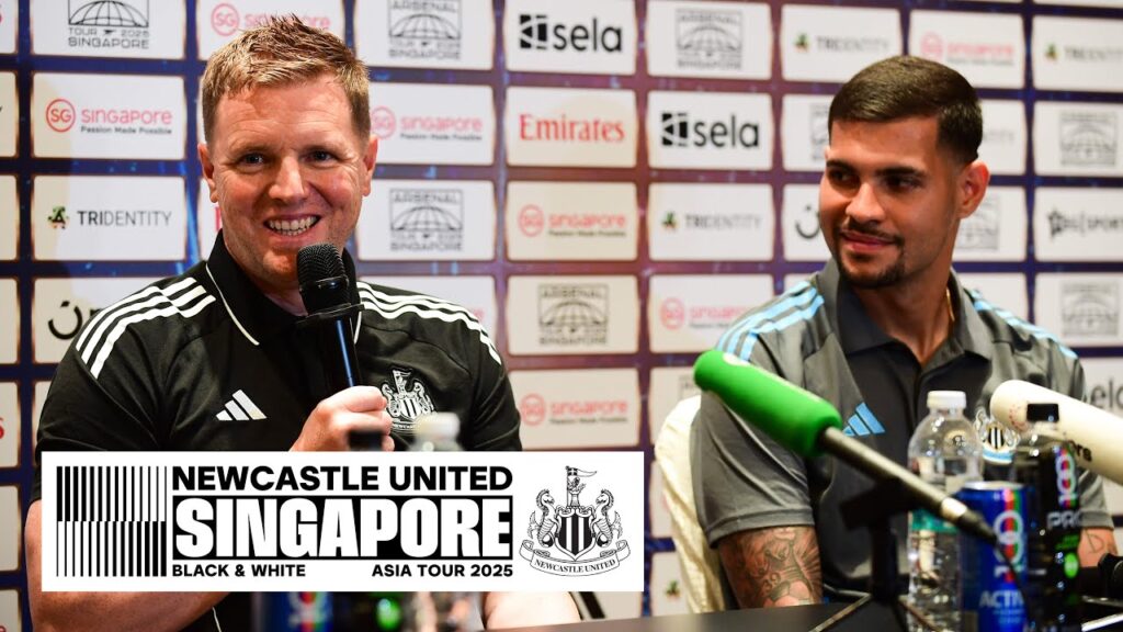 PRESS CONFERENCE | Eddie Howe and Bruno Guimaraes preview our clash with Arsenal in Singapore