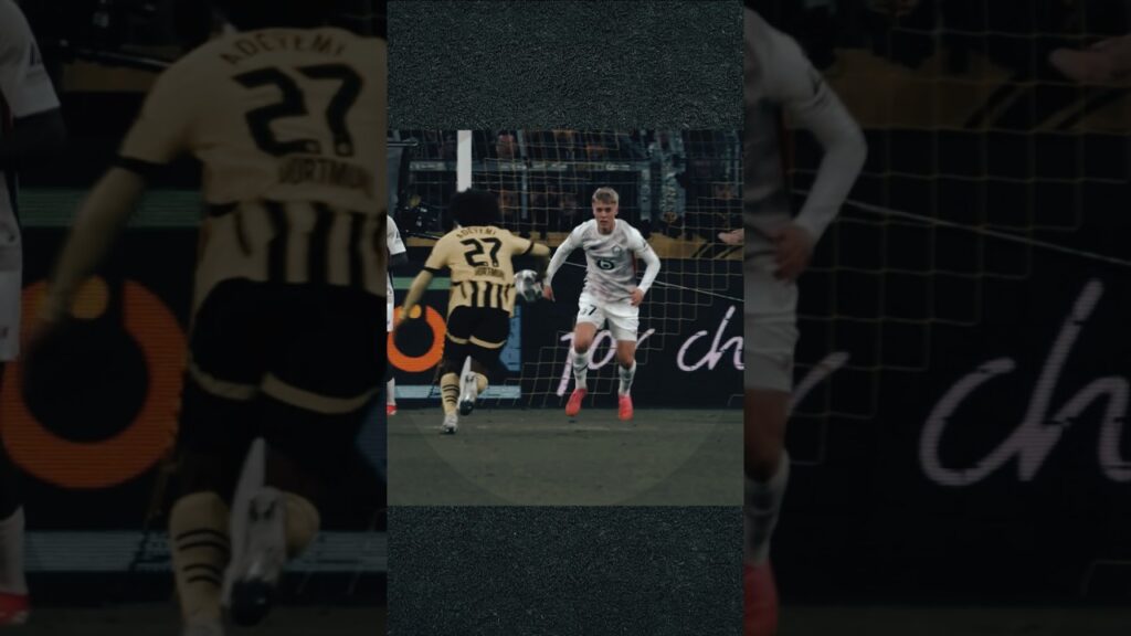 Karim Adeyemi fantastic clean strike vs Lille in UCL 24/25.