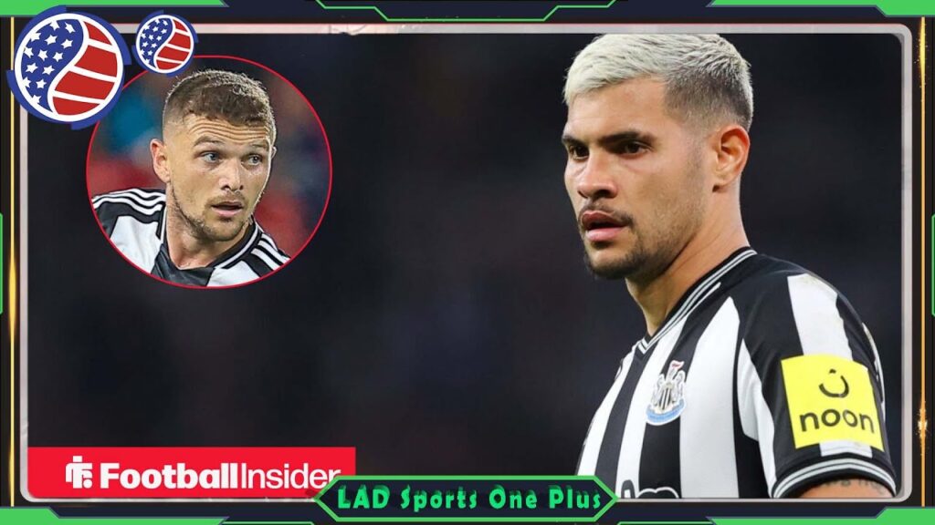 Newcastle's Kieran Trippier reacts to Bruno Guimaraes 'thank you' message