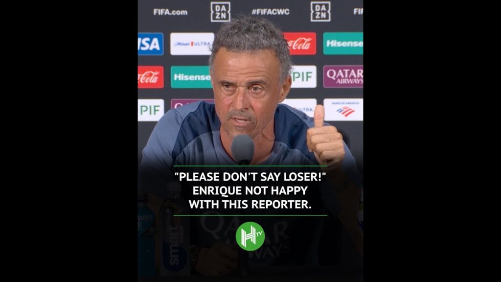 Luis Enrique didn’t appreciate being called a 'loser' 😤
