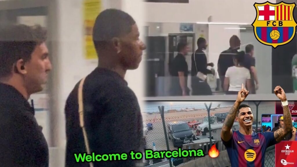 Marcus Rashford has ARRIVED in Barcelona 🔥, welcome to Barca
