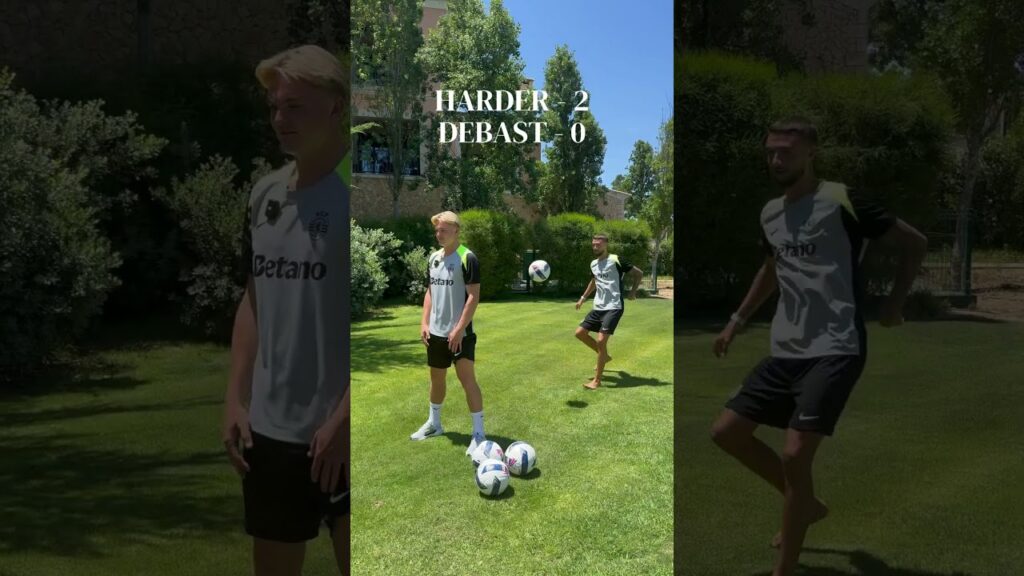 2.º capítulo de desafios entre #ConradHarder e #ZenoDebast ⚽️ Quem vence o #NutmegChallenge? 👀