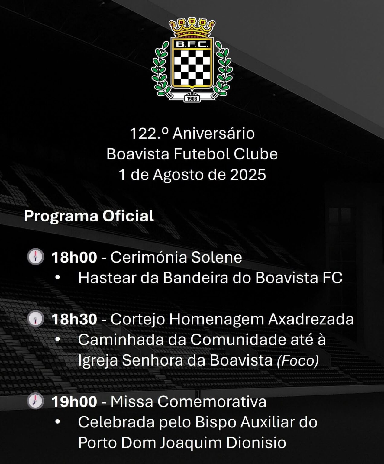 122.º Aniversário do Boavista Futebol Clube