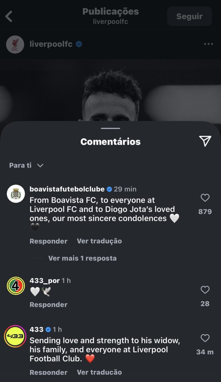 Comentário Boavista post liverpool