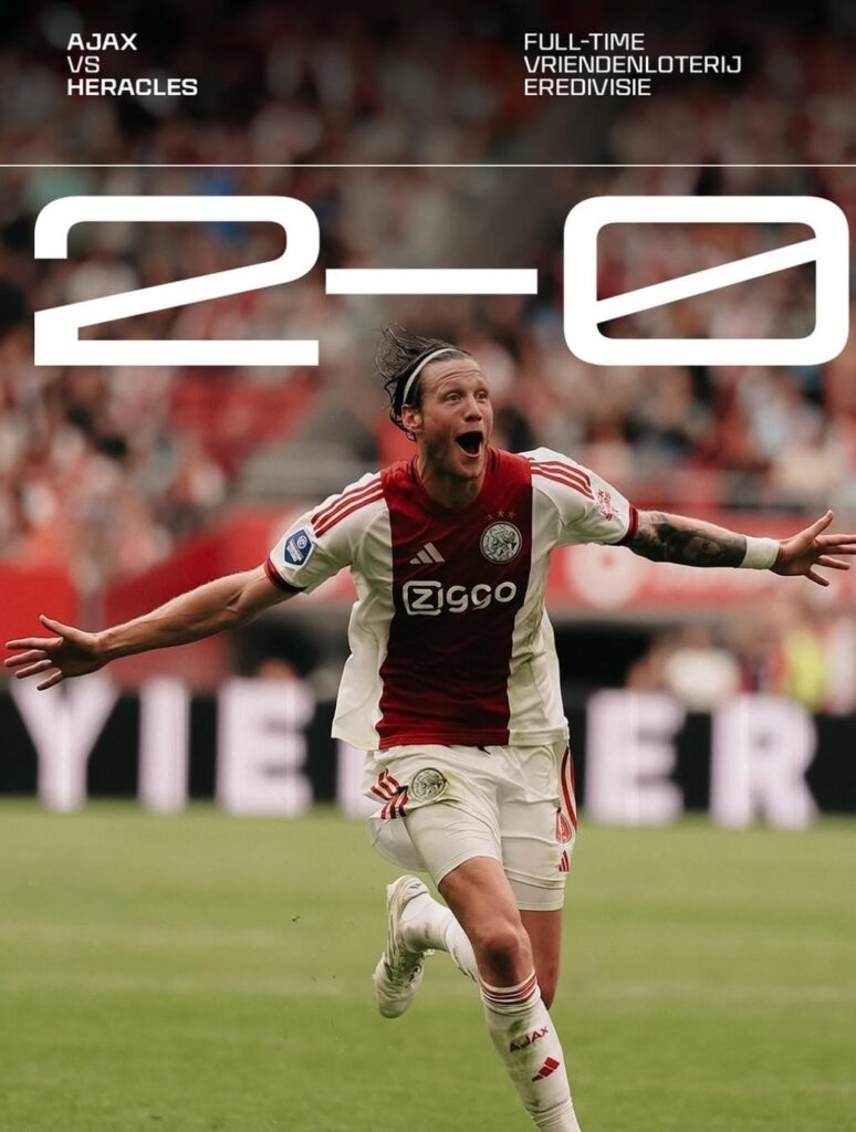 Ajax - Heracles ends in a 2-0 win