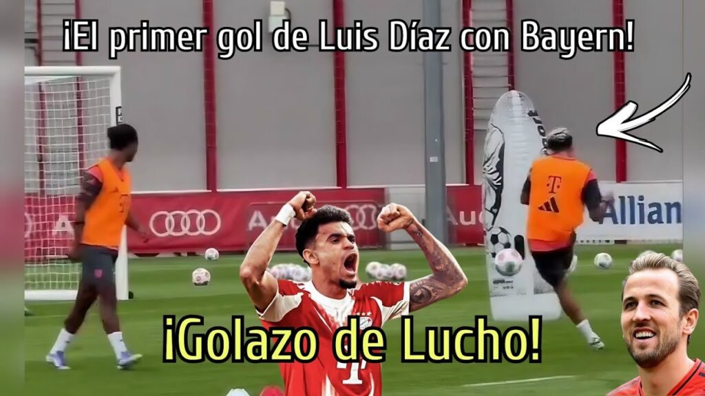 Así fue el primer gol de Luis Díaz en el Bayern Múnich 🔥😮
