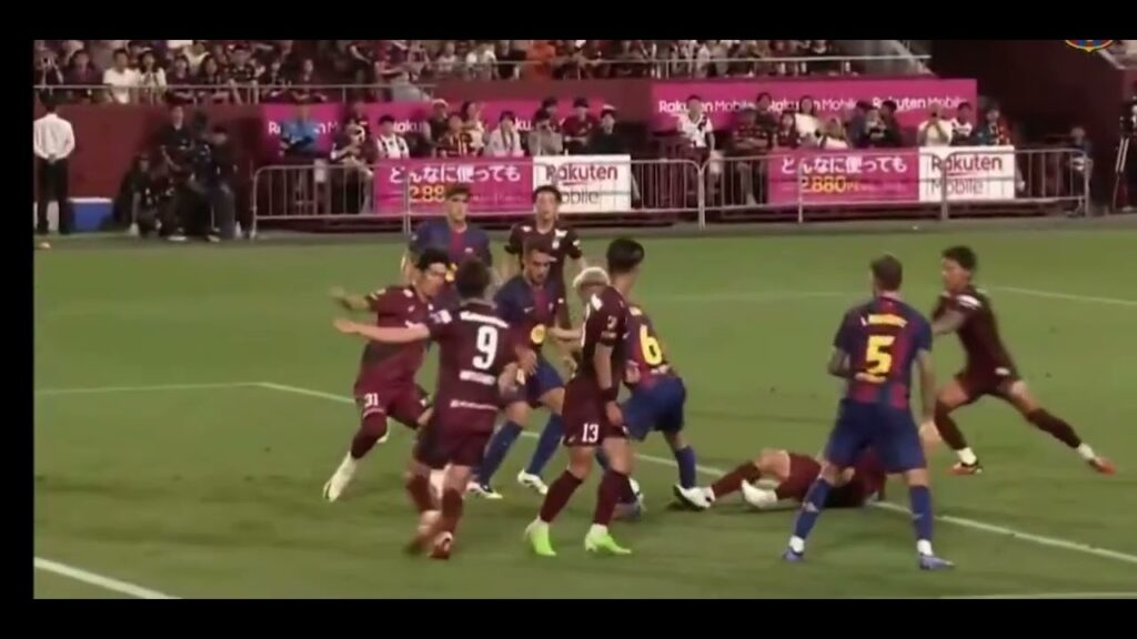 Eric García goal  Barcelona vs Vissel Kobe