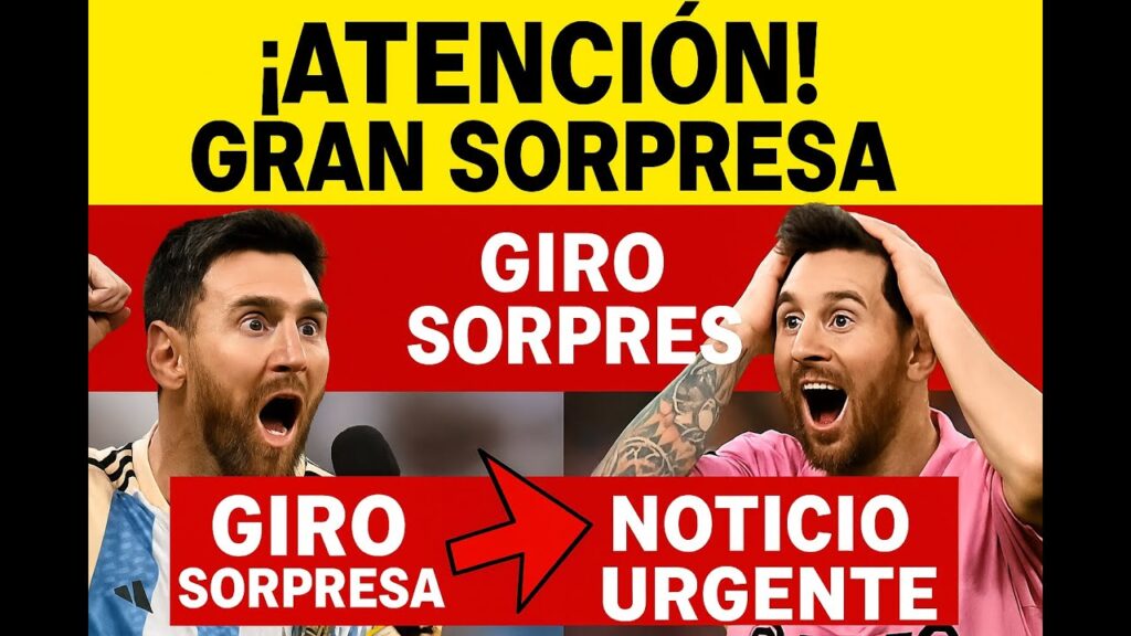 ¡ÚLTIMO MINUTO! El FUTURO de MESSI cambia RADICALMENTE y EXPLOTA en REDES