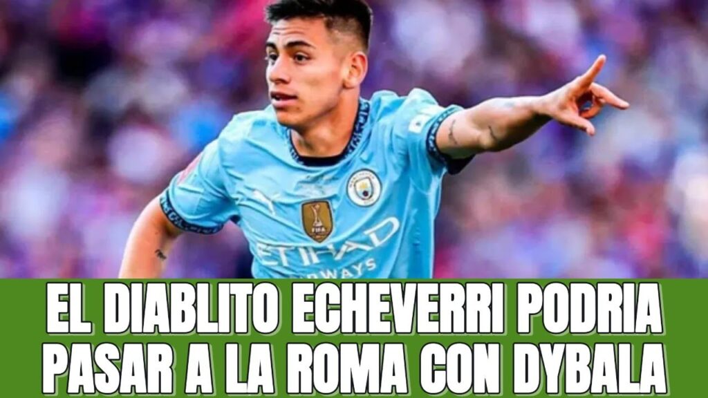 Claudio Echeverri a la Roma: El Diablito podría dejar el Manchester City en busca de minutos