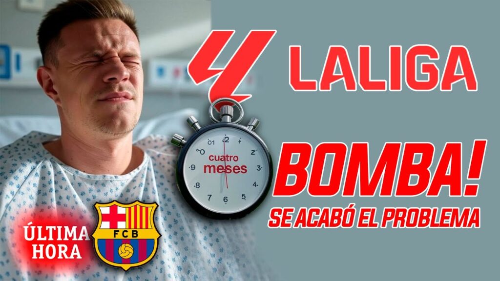💥 ¡BOMBA en el Barcelona! Ter Stegen 4 MESES de baja - Está todo en manos de la Liga... 😨