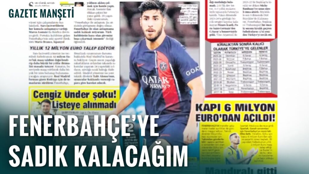 Asensio'dan Fenerbahçe Sözleri: "Fenerbahçe'ye Sadık Kalacağım"