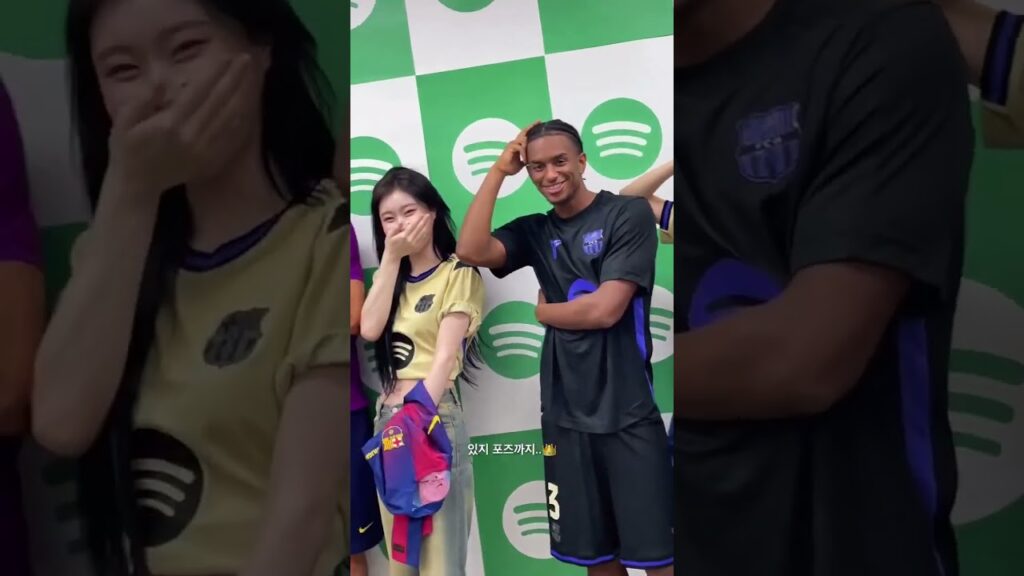 🕺👩‍🎤🎶 Lamine Yamal, Balde y Lewandowski se divierten con las estrellas del pop coreano, ITZY