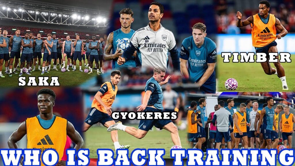 Arsenal’s Training Ground Buzz| Gyokeres & Saka Arsenal Boost as Jurrien Timber Returns