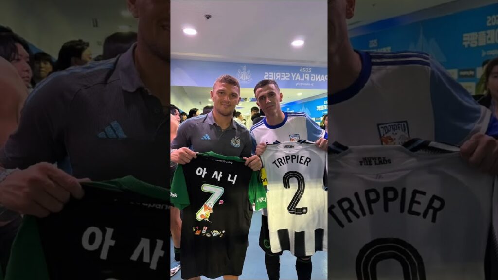 Jasir Asani ndërron fanellën me Kieran Trippier #jasirasani #albtalent #kierantrippier