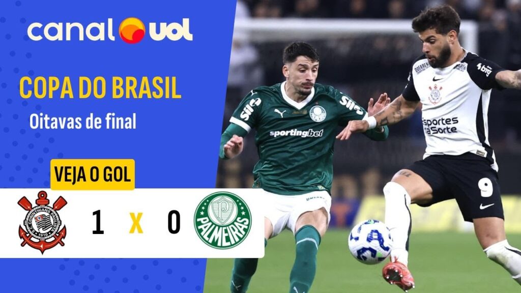 CORINTHIANS BATE PALMEIRAS COM GOL DE MEMPHIS E TEM VANTAGEM NA COPA DO BRASIL; CONFIRA O GOL