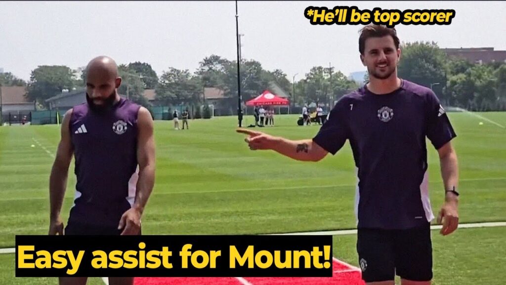 Funny Mason Mount teased Mbeumo during the final training session ahead the match against Everton Funny Mason Mount teased Mbeumo during the final training session ahead the match against Everton