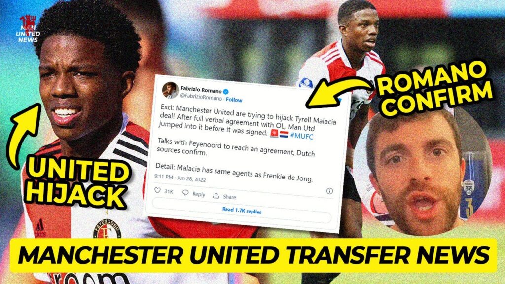 FABRIZIO ROMANO UPDATE❗ Tyrell Malacia to Manchester United HIJACK - Man U Transfer News Today