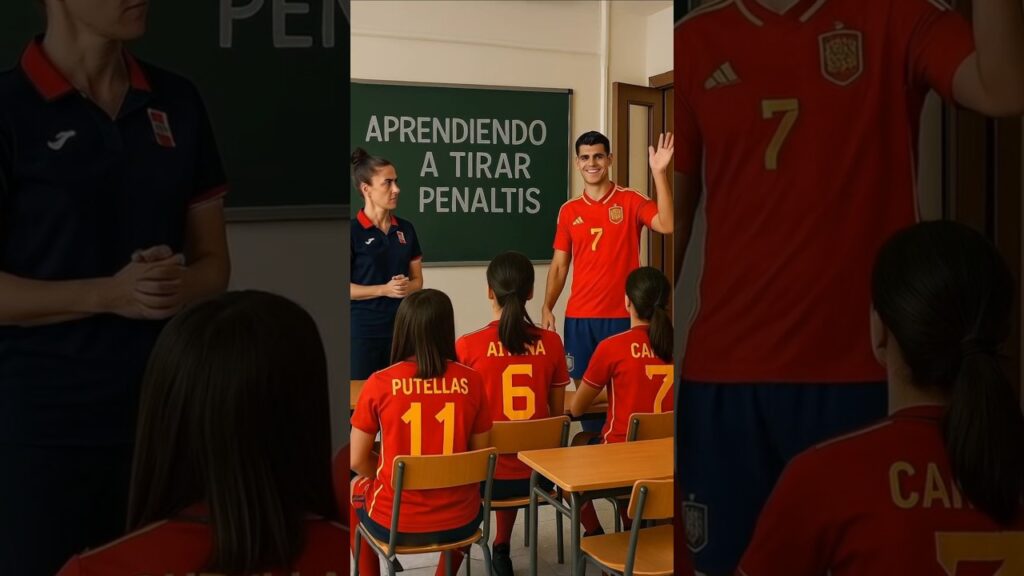 Morata enseñó a la selección femenina a tirar penaltis! El responsable de la derrota en la Eurocopa?