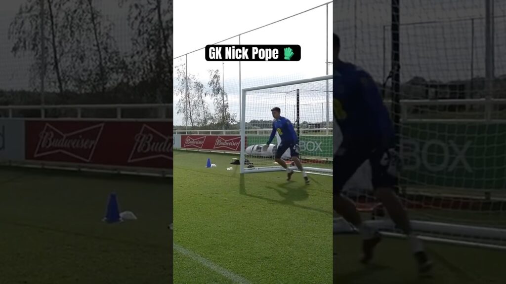 Sharp goalkeeping from Nick Pope! 🧤 #goalkeepertraining #goalkeeper #soccer #soccershorts #gk