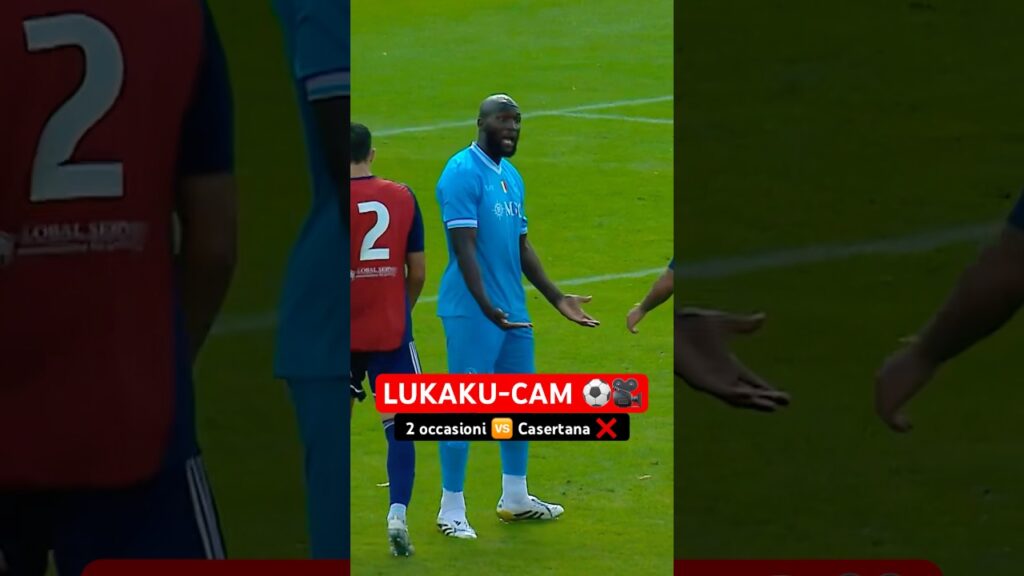 LUKAKU-CAM ⚽️🎥 2 occasioni fallite 🆚 Casertana! ❌🫨