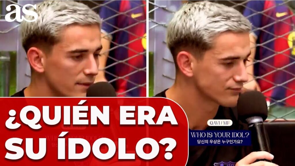 GAVI confiesa su ÍDOLO de la infancia y deja a muchos SORPRENDIDOS