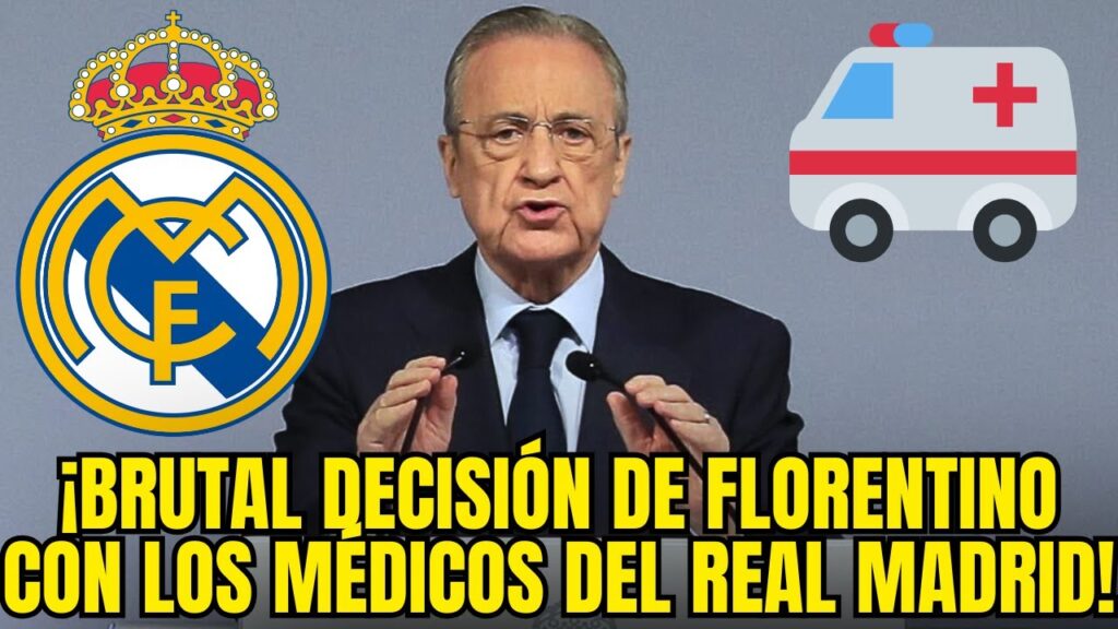 ¡ESTA ES LA DECISIÓN DEL REAL MADRID CON LOS MÉDICOS! NOTICIAS DEL REAL MADRID HOY