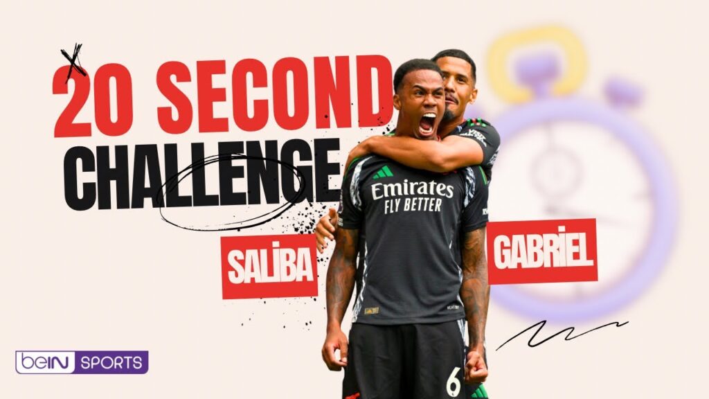 Who is the second highest scoring Frenchman in PL History? Saliba v Gabriel 20 Seconds Challenge