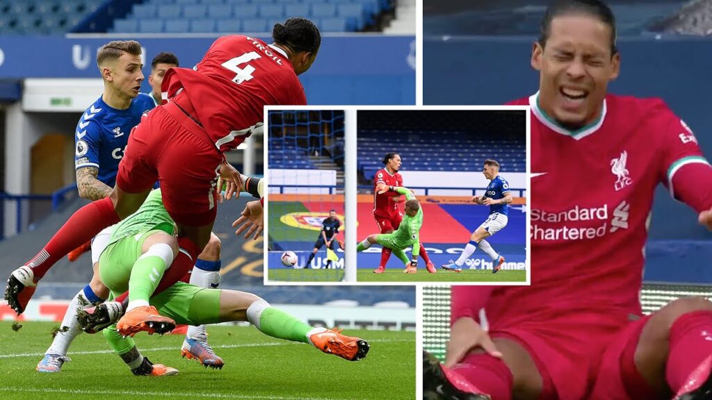 Jordan Pickford’s unpunished horror tackle on Virgil van Dijk Jordan Pickford's unpunished horror tackle on Virgil van Dijk