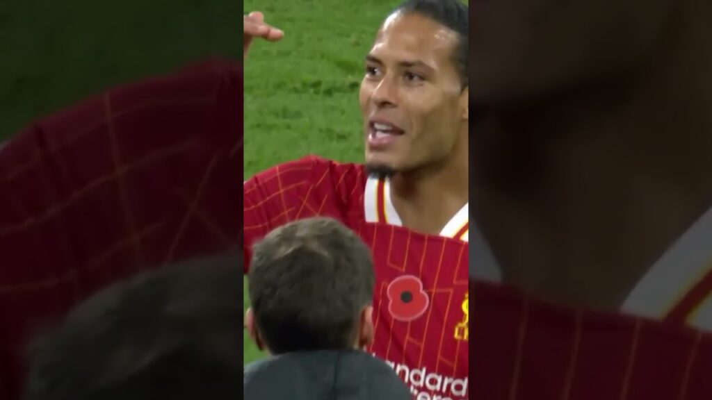 “You’re 6’4 mate” 😅 Virgil van Dijk isn’t impressed with Pau Torres 🤣