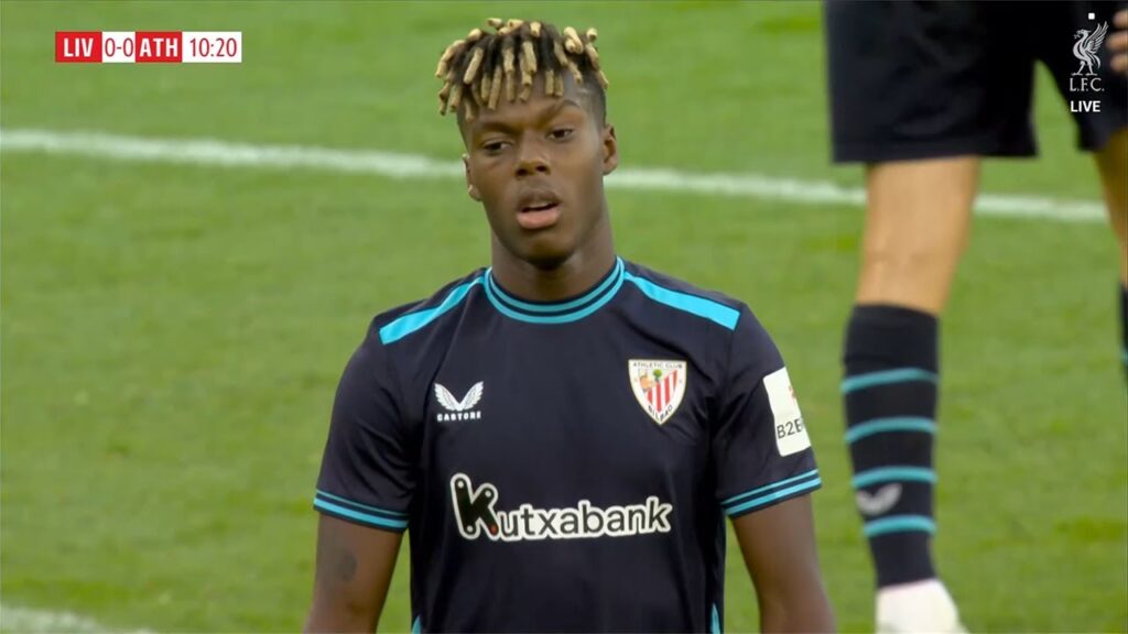 Nico Williams vs Liverpool (04/08/2025)