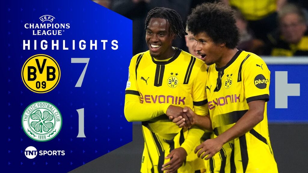 Karim Adeyemi Super Hat-Trick! 🤩 | Dortmund 7-1 Celtic | UEFA Champions League Highlights