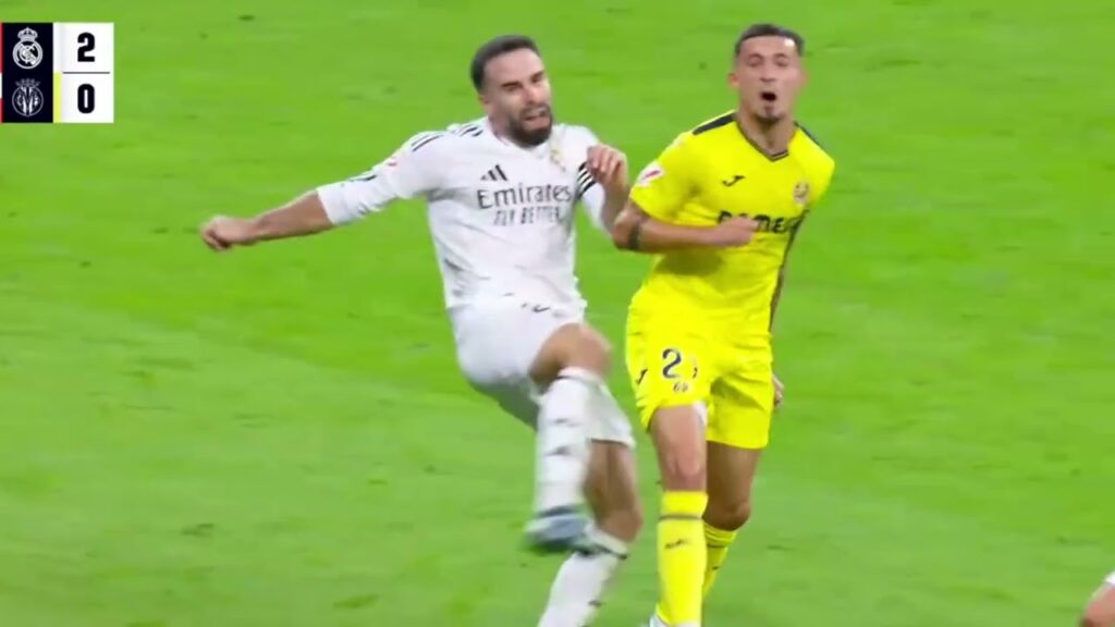 Dani Carvajal  injury | Real Madrid vs Villarreal