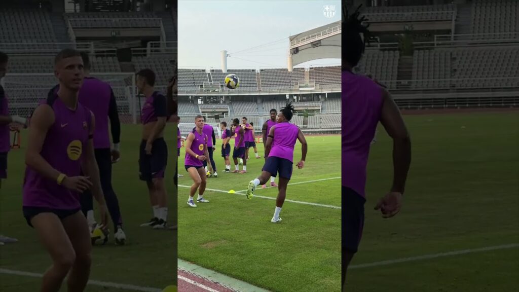 ❤️ la magie des joueurs du Barça à l'entraînement avec Pedri, Rashford et Koundé #football #shorts