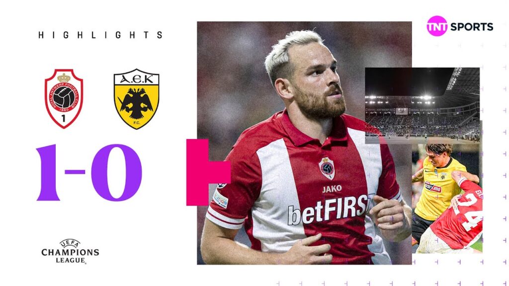 Vincent Janssen Hits Winner | Antwerp v AEK Athens (1-0) | Champions League Play-Off | Highlights