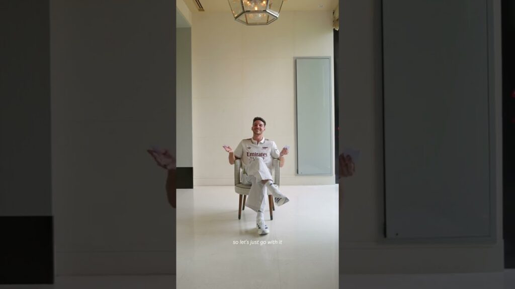 "WHAT THE HELLY?!" 😂 | GOATED WITH BALLON D'OR NOMINEE DECLAN RICE 🐐 #arsenal #afc