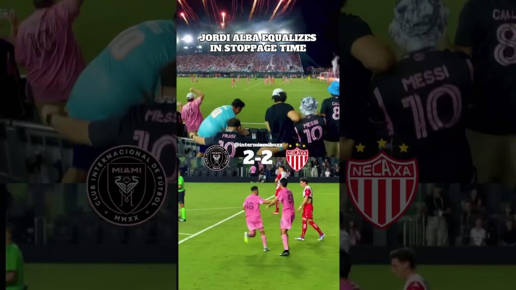 JORDI ALBA EQUALIZES IN STOPPAGE TIME