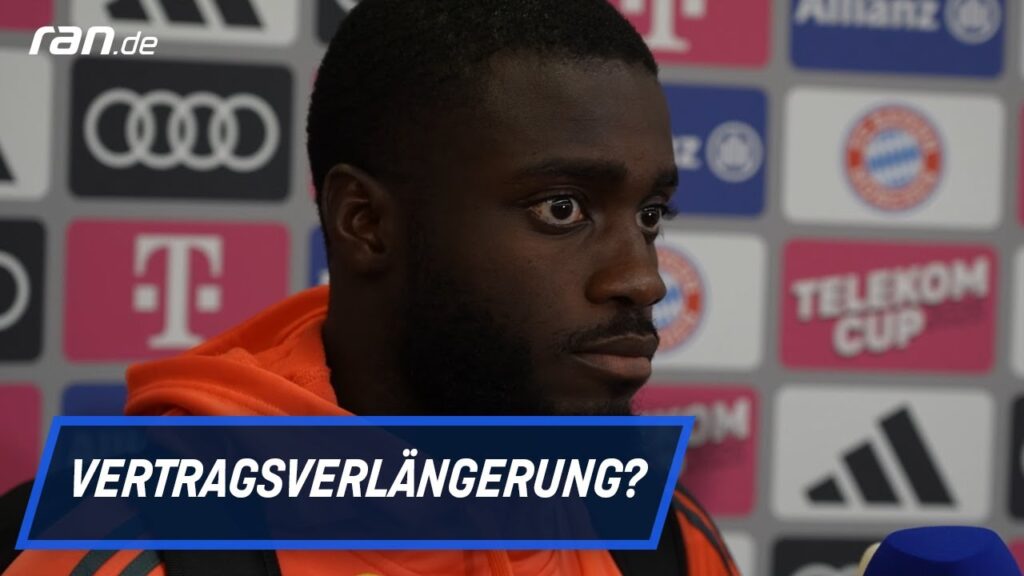 Upamecano gibt Update zu seinem Vertrag | FC Bayern München v Tottenham Hotspur