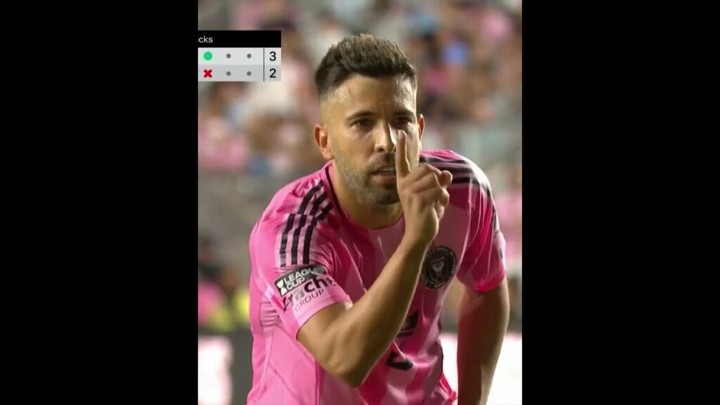 Jordi Alba after his penalty 😂 (via MLS on Apple TV)